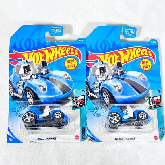 Hot Wheels Carded Lot Of 10 Toy Cars Blue Yellow Kids New (H) - Picture 5 of 6